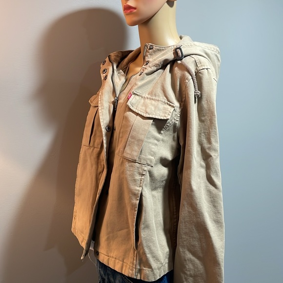 Levi Strauss Khaki Jacket with hood - Picture 2 of 13